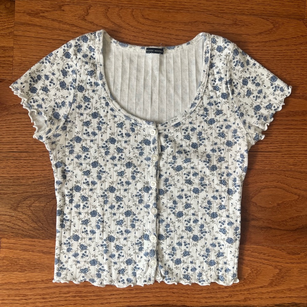 brandy floral top